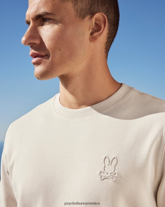 camiseta de contorno para hombre lino naturalR46422112 Psycho Bunny