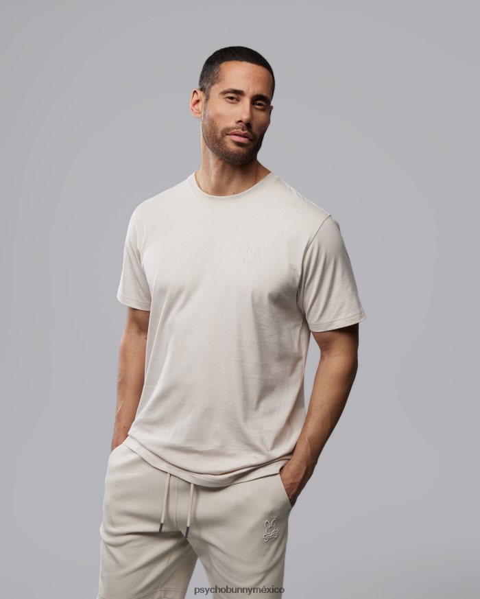 camiseta de contorno para hombre lino naturalR46422112 Psycho Bunny