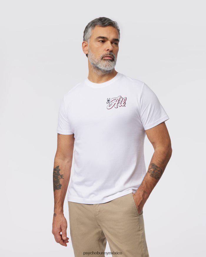 camiseta de la ciudad de atlanta para hombre blancoR46422168 Psycho Bunny