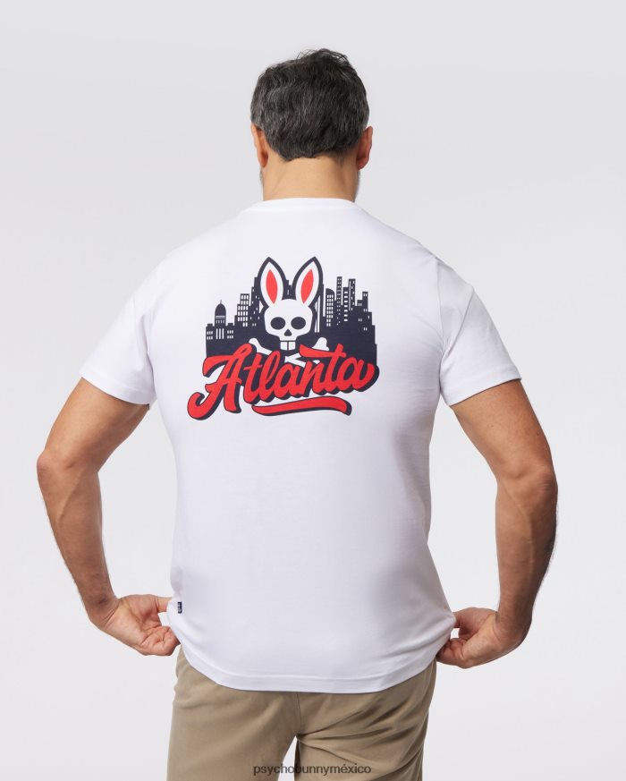 camiseta de la ciudad de atlanta para hombre blancoR46422168 Psycho Bunny