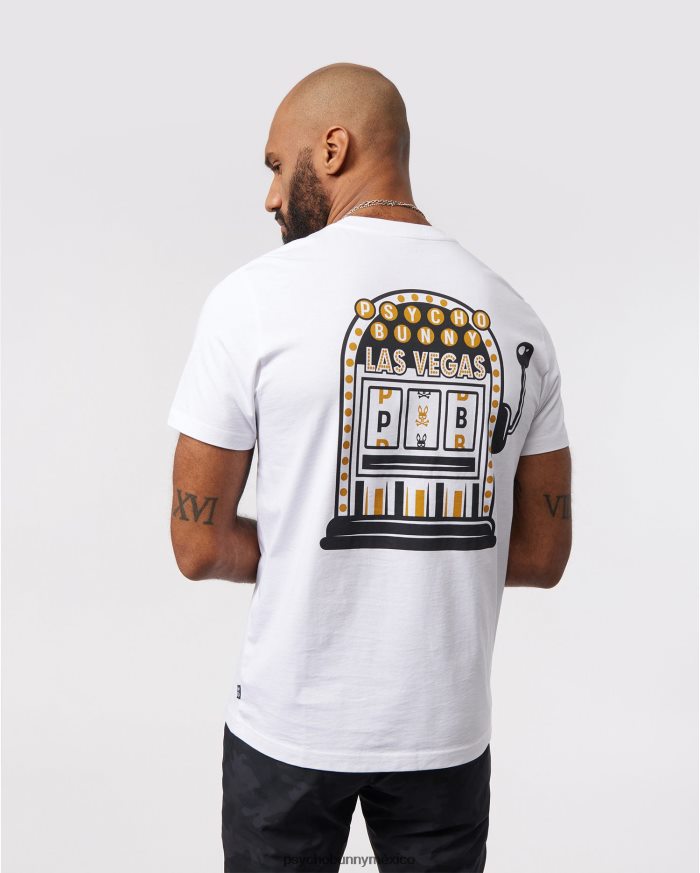 camiseta de la ciudad de vegas para hombre blancoR46422108 Psycho Bunny