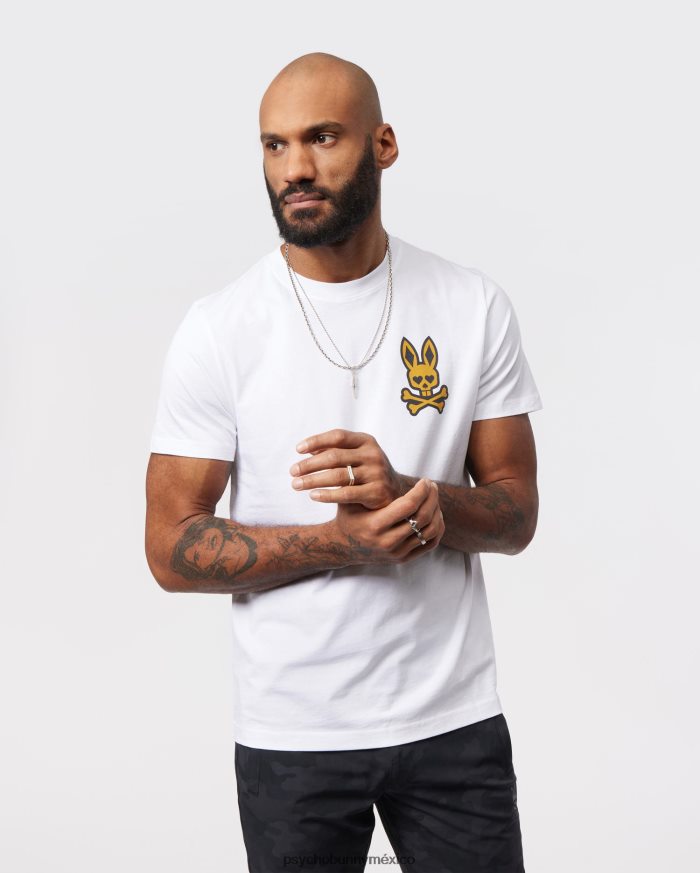 camiseta de la ciudad de vegas para hombre blancoR46422108 Psycho Bunny