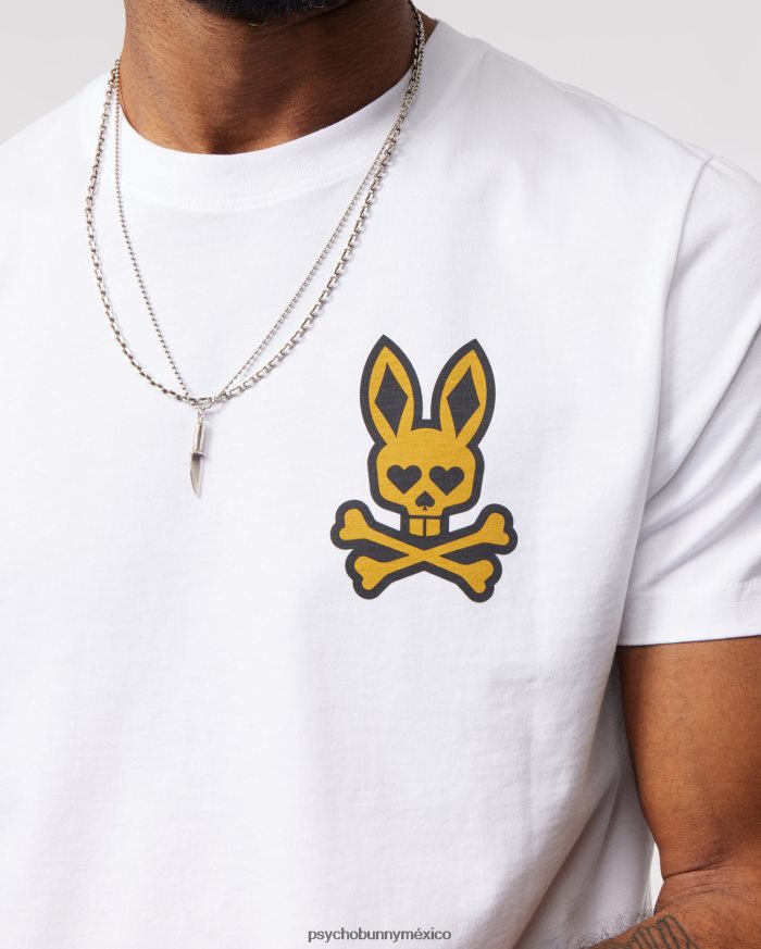 camiseta de la ciudad de vegas para hombre blancoR46422108 Psycho Bunny