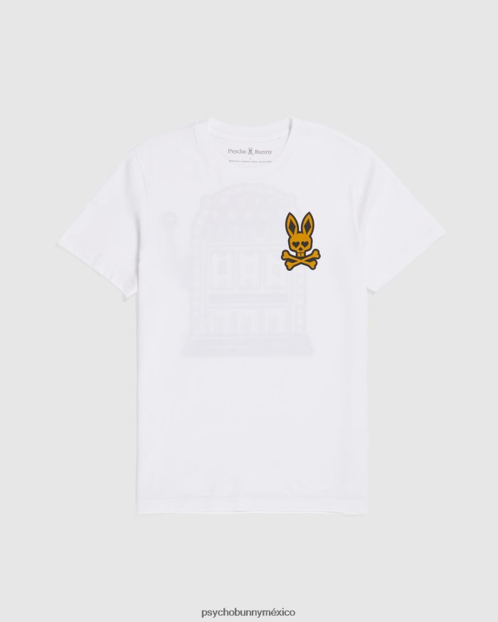 camiseta de la ciudad de vegas para hombre blancoR46422108 Psycho Bunny
