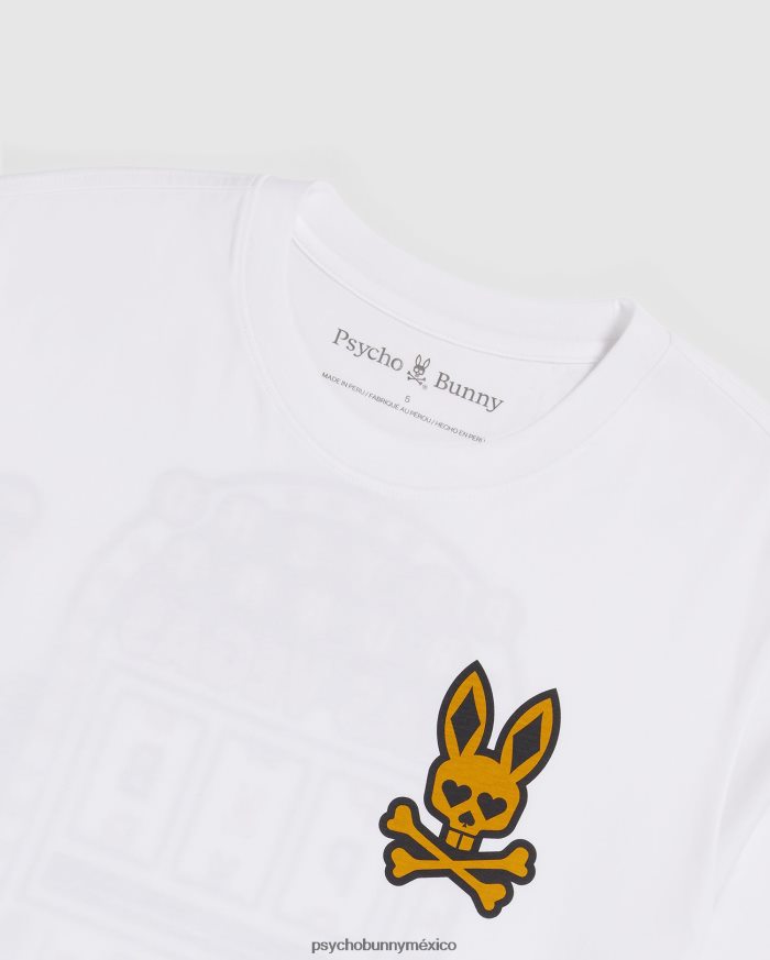 camiseta de la ciudad de vegas para hombre blancoR46422108 Psycho Bunny
