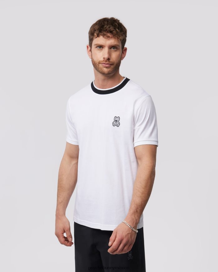 camiseta de moda de sarga para hombre blancoR46422114 Psycho Bunny
