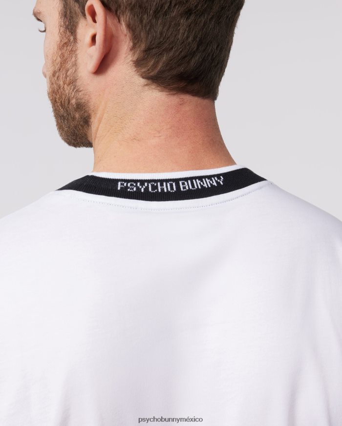 camiseta de moda de sarga para hombre blancoR46422114 Psycho Bunny