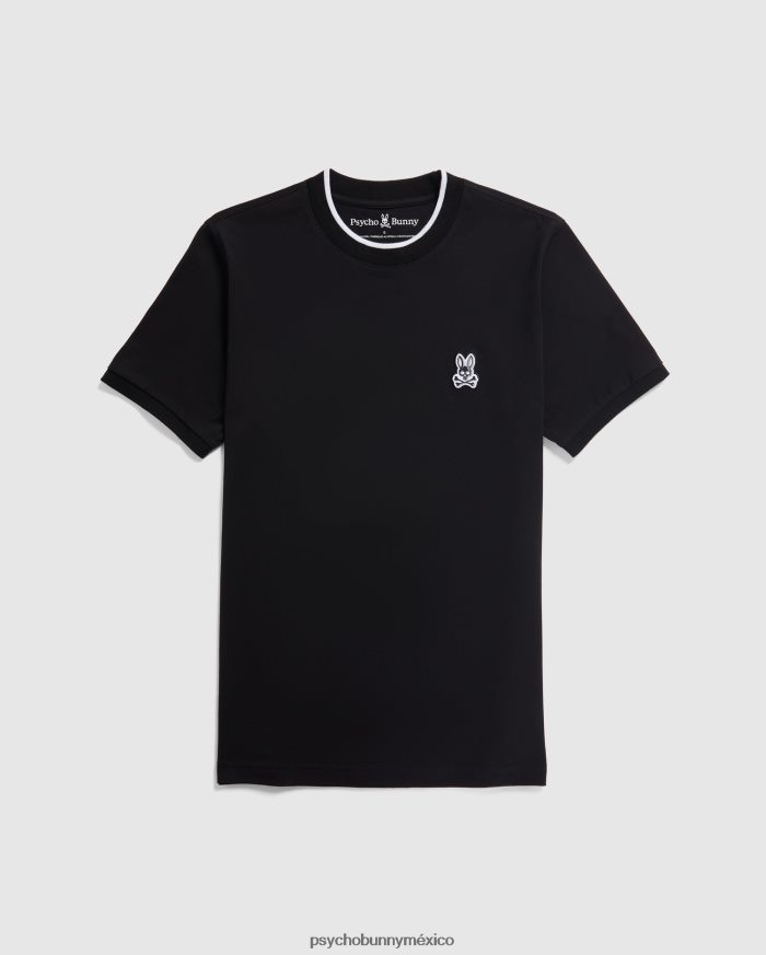 camiseta de moda de sarga para hombre negroR46422134 Psycho Bunny