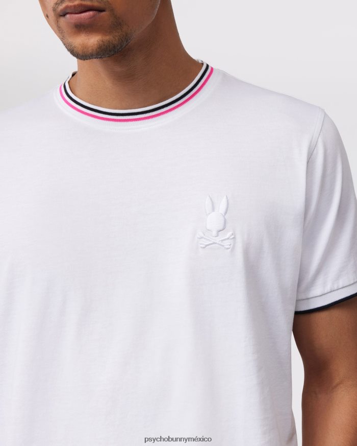 camiseta de moda newell para hombre blancoR46422230 Psycho Bunny