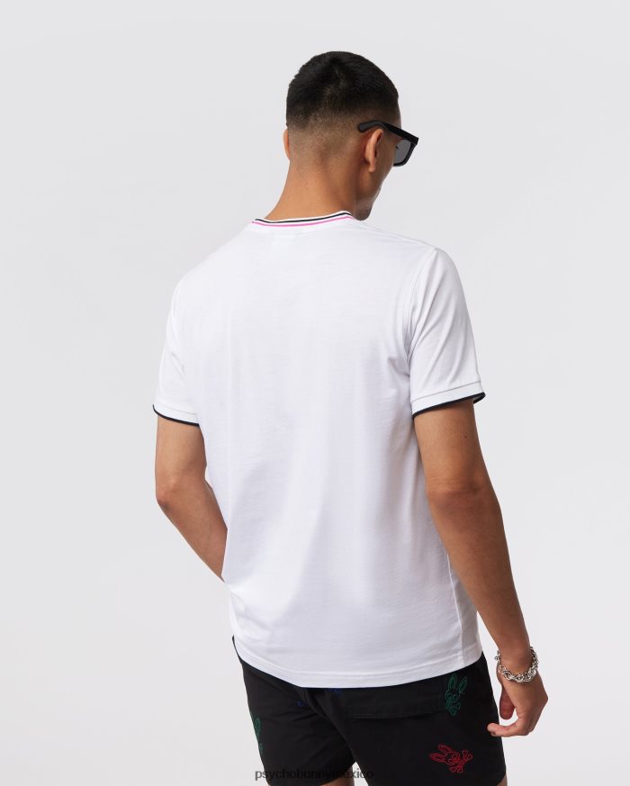 camiseta de moda newell para hombre blancoR46422230 Psycho Bunny
