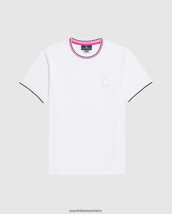 camiseta de moda newell para hombre blancoR46422230 Psycho Bunny