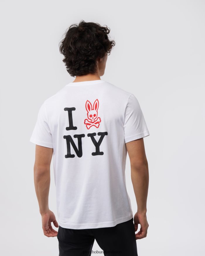 camiseta de nueva york para hombre blancoR46422197 Psycho Bunny