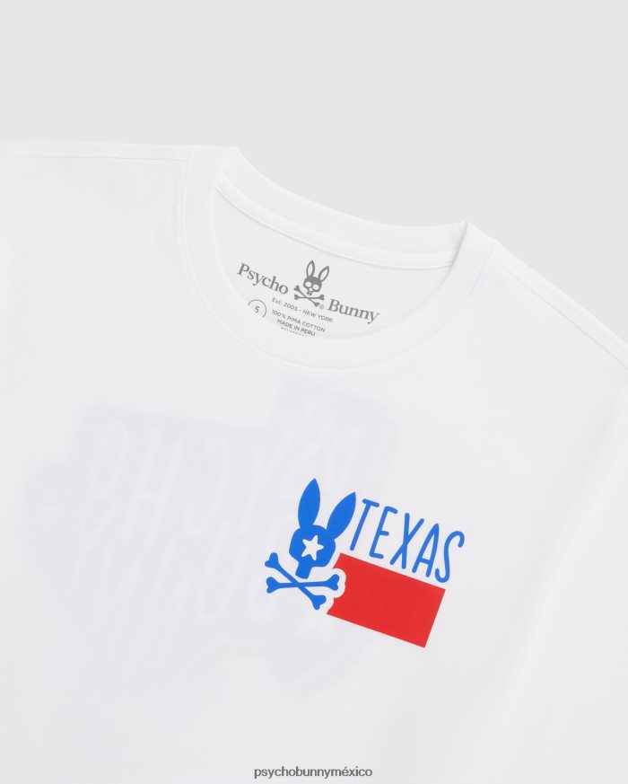 camiseta de texas para hombre blancoR46422196 Psycho Bunny