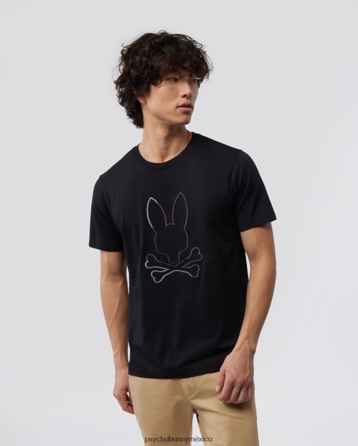 camiseta estampada calle para hombre negroR46422184 Psycho Bunny