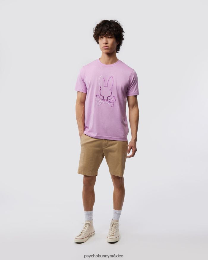 camiseta estampada calle para hombre orquídeaR46422194 Psycho Bunny