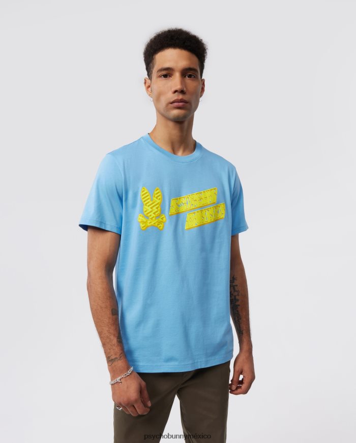 camiseta estampada con logo pisani para hombre cielo de montanaR46422116 Psycho Bunny