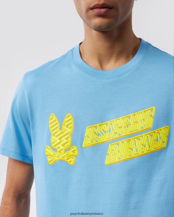 camiseta estampada con logo pisani para hombre cielo de montanaR46422116 Psycho Bunny