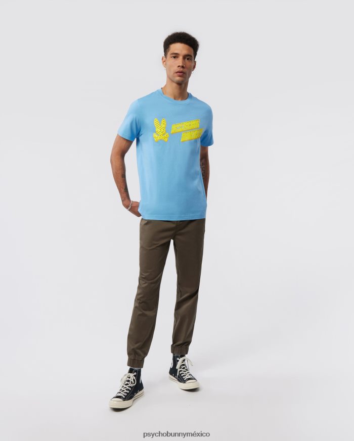 camiseta estampada con logo pisani para hombre cielo de montanaR46422116 Psycho Bunny