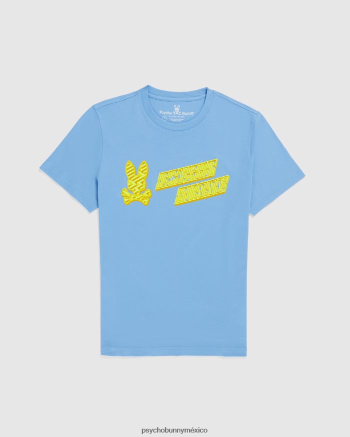 camiseta estampada con logo pisani para hombre cielo de montanaR46422116 Psycho Bunny