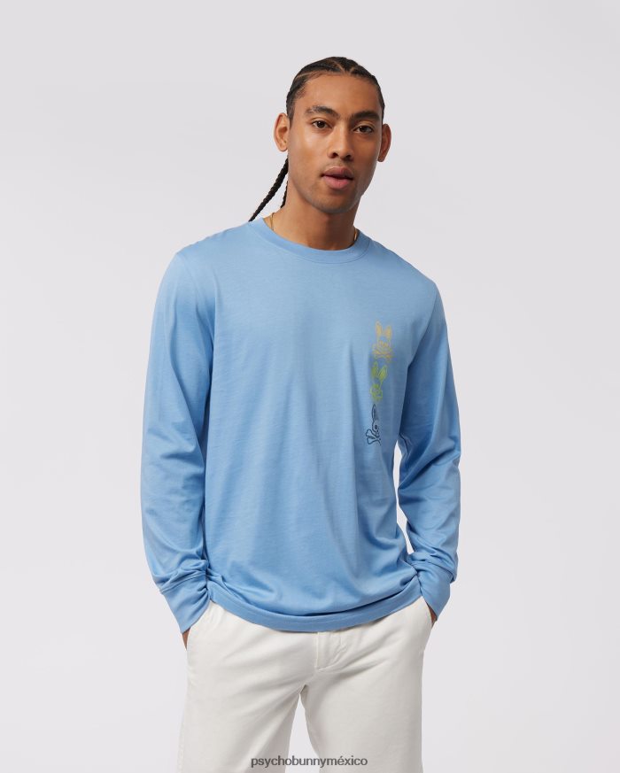 camiseta estampada de manga larga para mujer cielo de montanaR46422117 Psycho Bunny