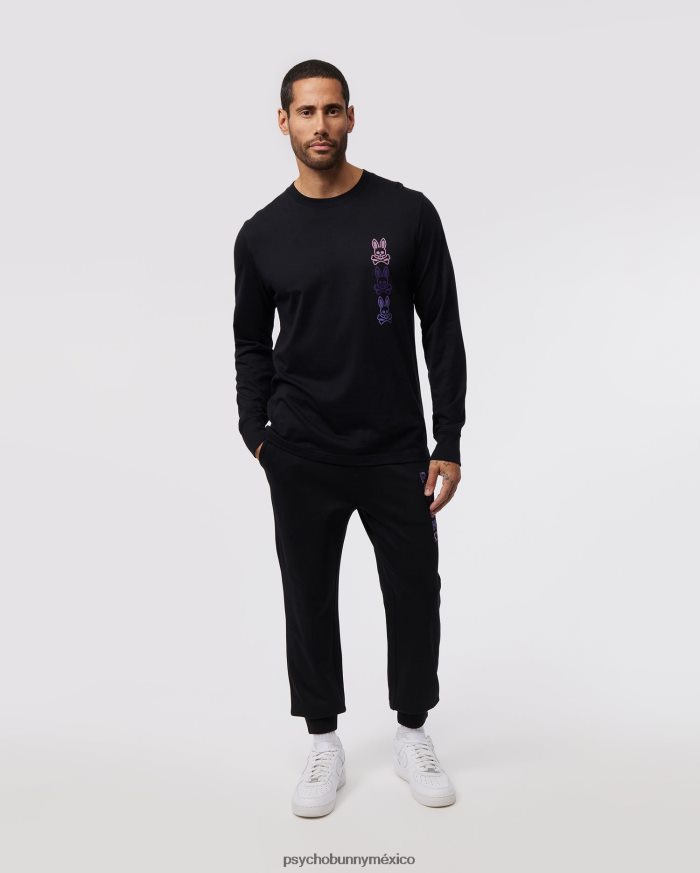 camiseta estampada de manga larga para mujer negroR46422133 Psycho Bunny