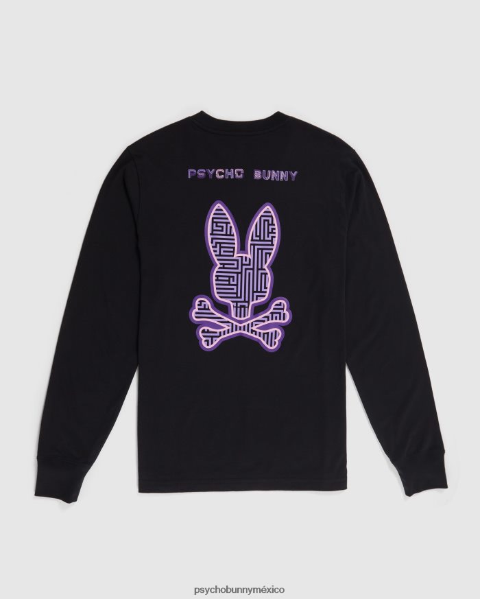 camiseta estampada de manga larga para mujer negroR46422133 Psycho Bunny
