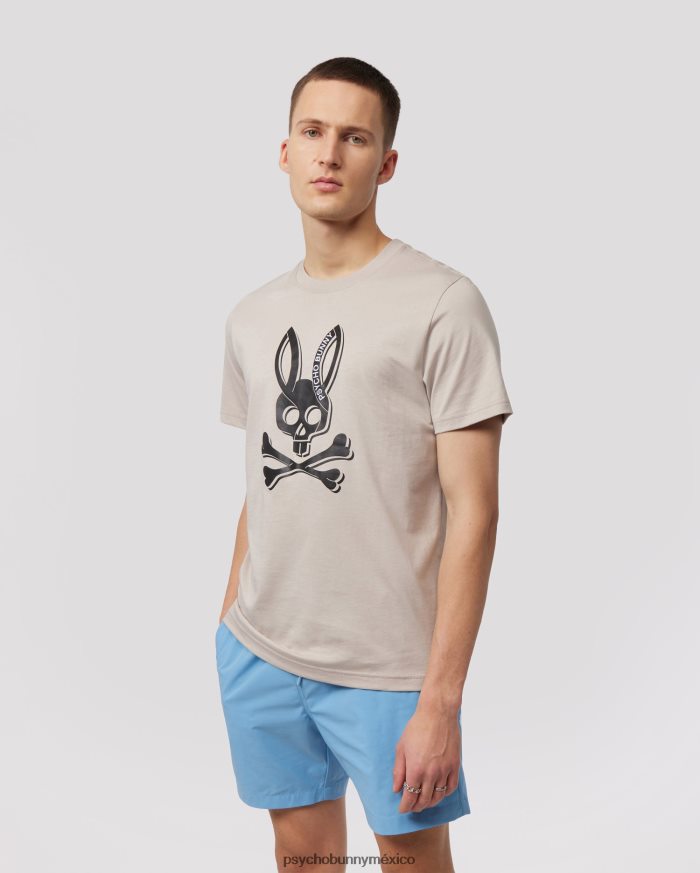 camiseta estampada de sarga para hombre areniscaR46422107 Psycho Bunny