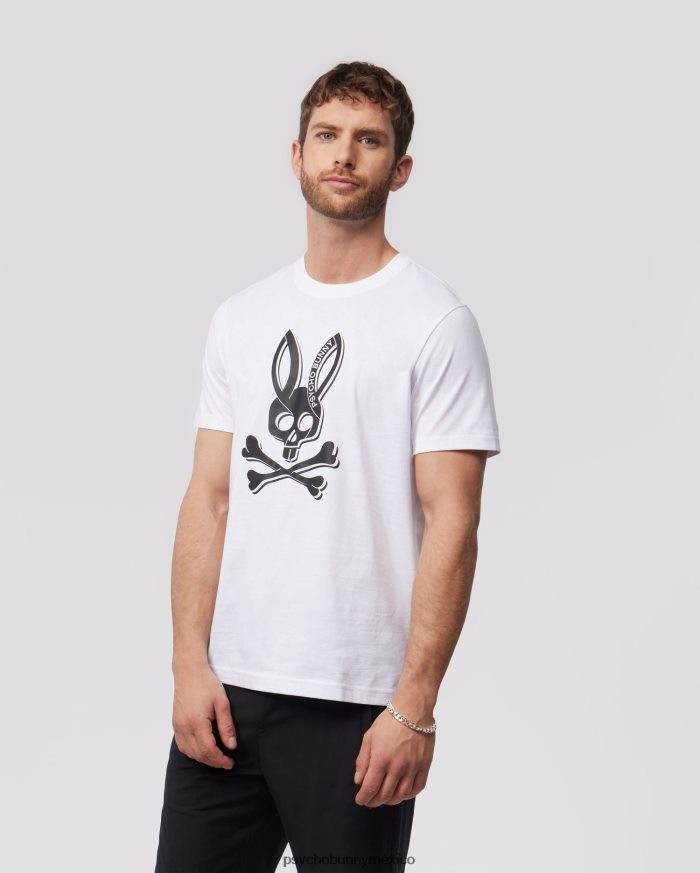 camiseta estampada de sarga para hombre blancoR46422136 Psycho Bunny