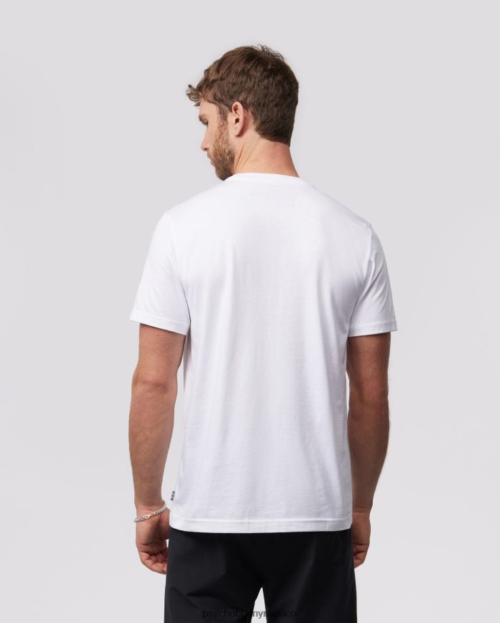 camiseta estampada de sarga para hombre blancoR46422136 Psycho Bunny