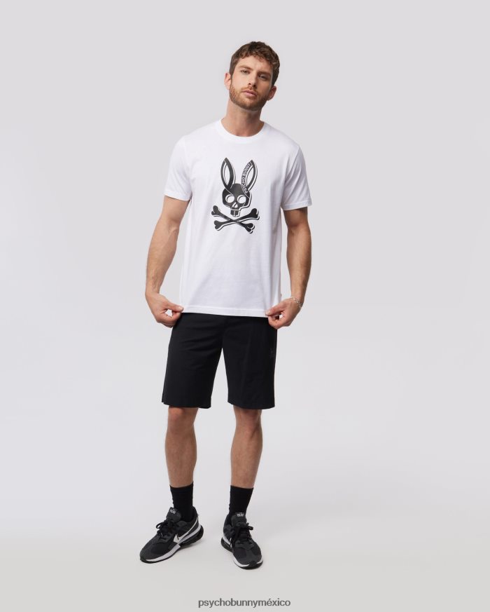camiseta estampada de sarga para hombre blancoR46422136 Psycho Bunny