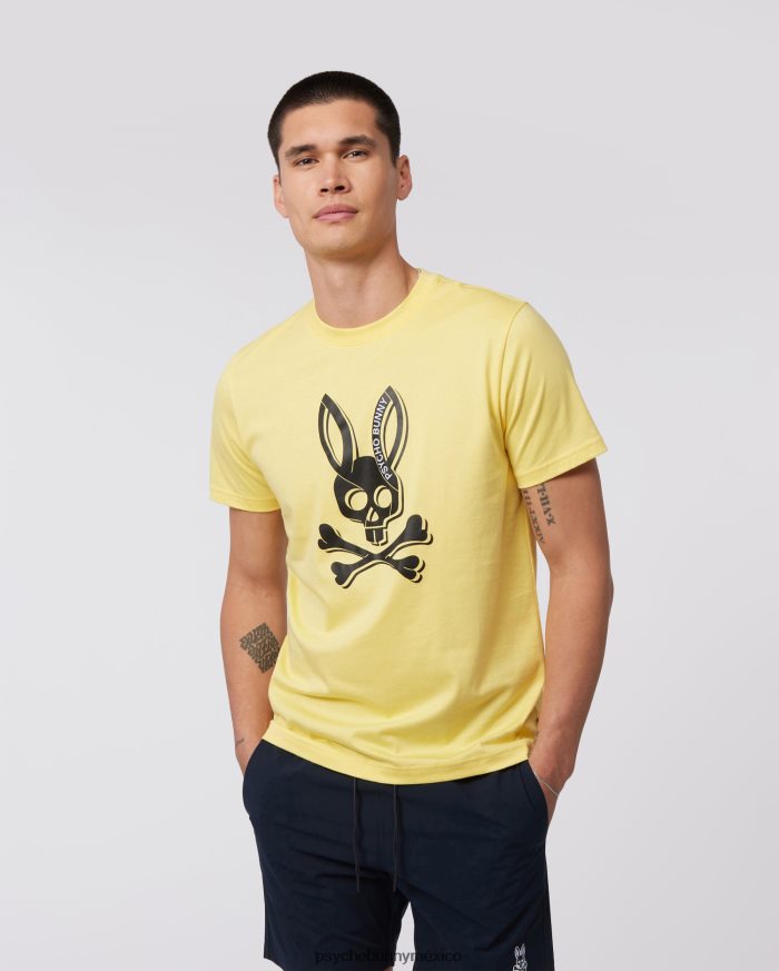 camiseta estampada de sarga para hombre natillaR46422159 Psycho Bunny