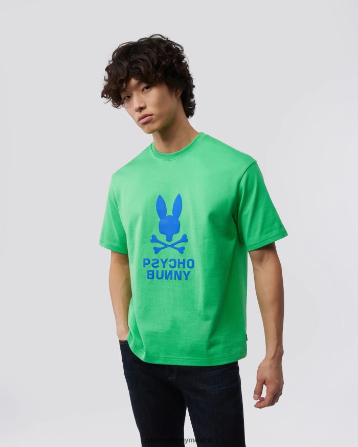 camiseta estampada lloyds de ajuste relajado para hombre Kelly verdeR46422148 Psycho Bunny