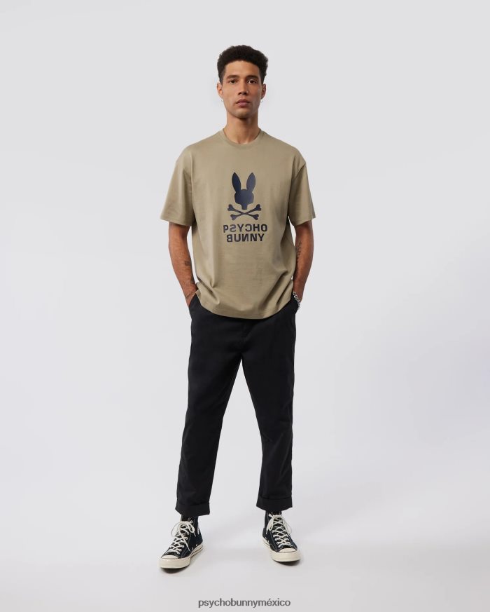 camiseta estampada lloyds de ajuste relajado para hombre arena mojadaR46422118 Psycho Bunny