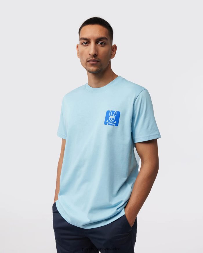camiseta estampada lloyds para hombre cielo azulR46422165 Psycho Bunny