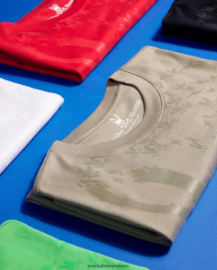 camiseta estampada mullen para hombre rojo rubíR46422155 Psycho Bunny