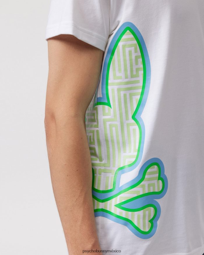 camiseta estampada para damas para hombre blancoR46422154 Psycho Bunny