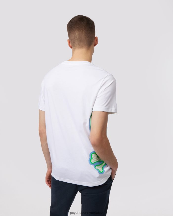 camiseta estampada para damas para hombre blancoR46422154 Psycho Bunny