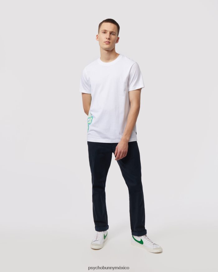 camiseta estampada para damas para hombre blancoR46422154 Psycho Bunny