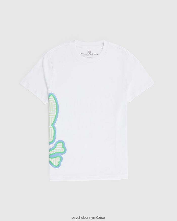 camiseta estampada para damas para hombre blancoR46422154 Psycho Bunny