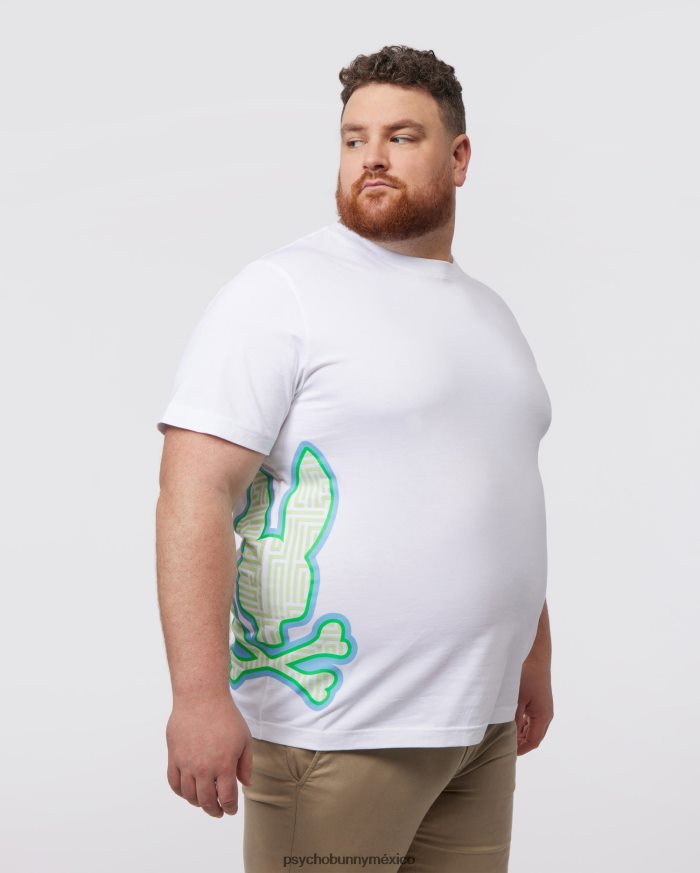 camiseta estampada para mujer grande y alta para hombre blancoR46422407 Psycho Bunny