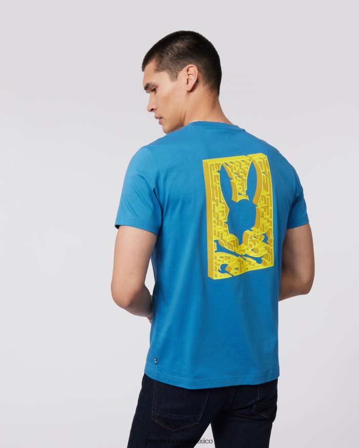 camiseta estampada pisani para hombre azul yaleR46422153 Psycho Bunny