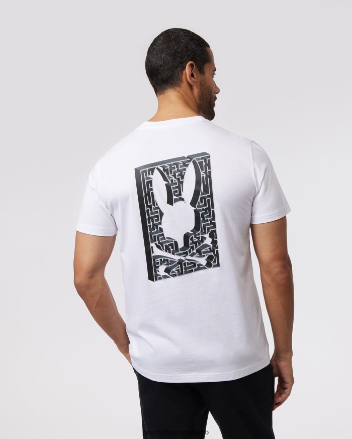 camiseta estampada pisani para hombre blancoR46422142 Psycho Bunny