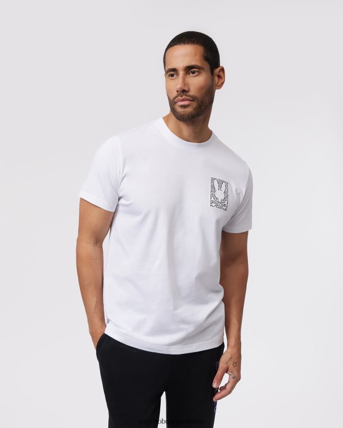 camiseta estampada pisani para hombre blancoR46422142 Psycho Bunny