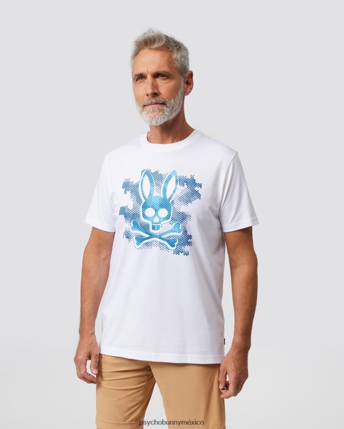 camiseta estampada rockaway para hombre blancoR46422269 Psycho Bunny
