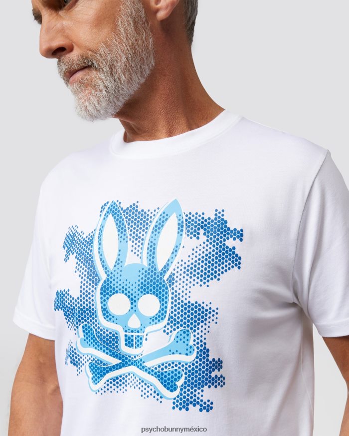camiseta estampada rockaway para hombre blancoR46422269 Psycho Bunny
