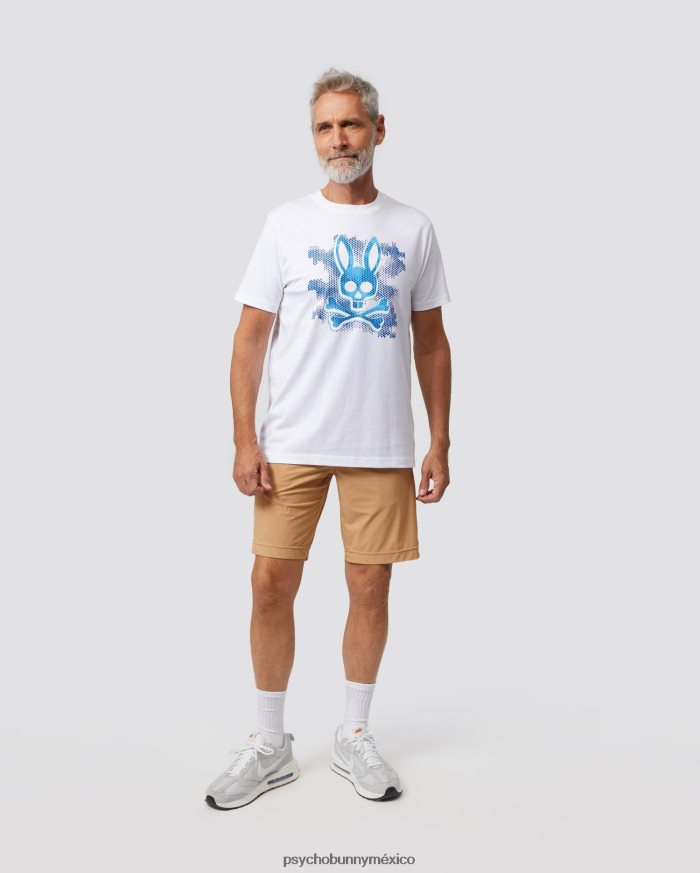 camiseta estampada rockaway para hombre blancoR46422269 Psycho Bunny
