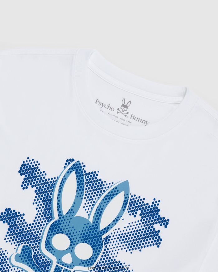 camiseta estampada rockaway para hombre blancoR46422269 Psycho Bunny