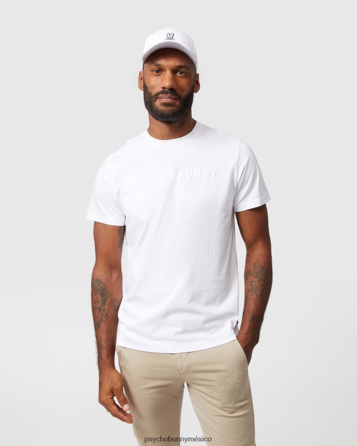 camiseta estampada royce flocado para hombre blancoR46422202 Psycho Bunny