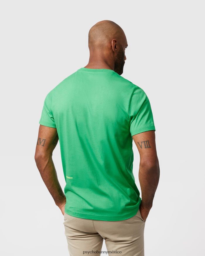 camiseta gráfica con estampado hyde puff para hombre césped verdeR46422263 Psycho Bunny
