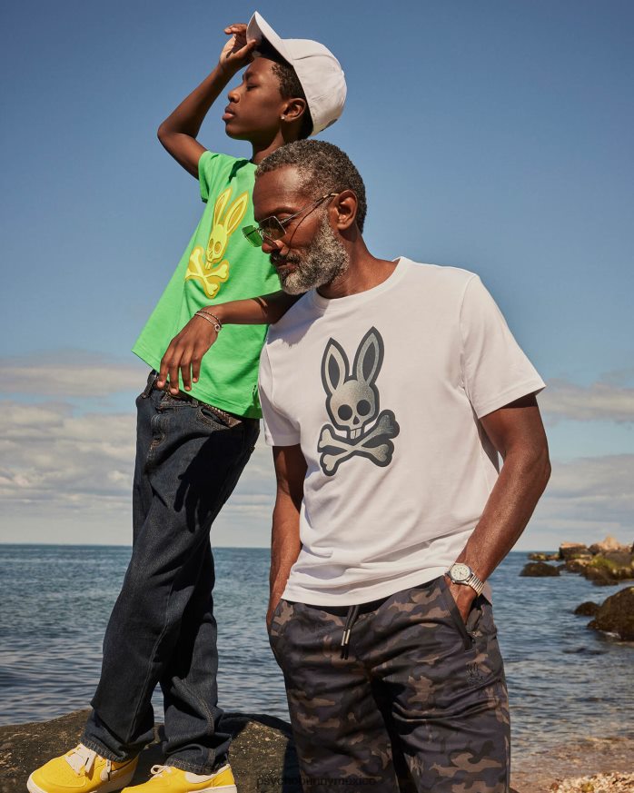 camiseta gráfica con logo degradado copa para hombre blancoR46422226 Psycho Bunny